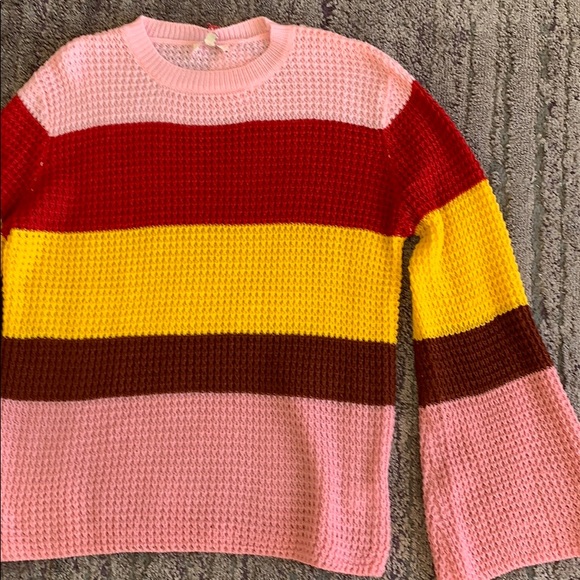 Umber Colorblock knit sweater - Picture 2 of 4